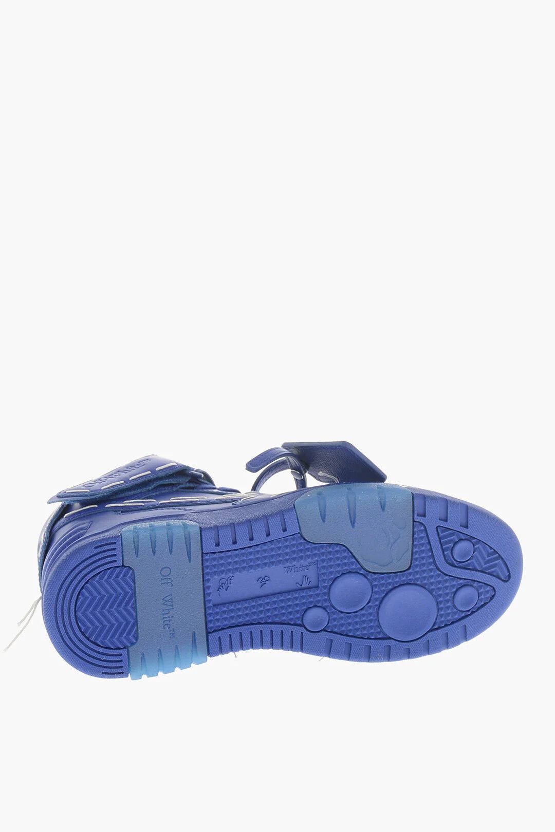Off-White og1mm0426 High-Top Leather Sneakers in Blue Size US 11 / EU 44 - 5 Thumbnail