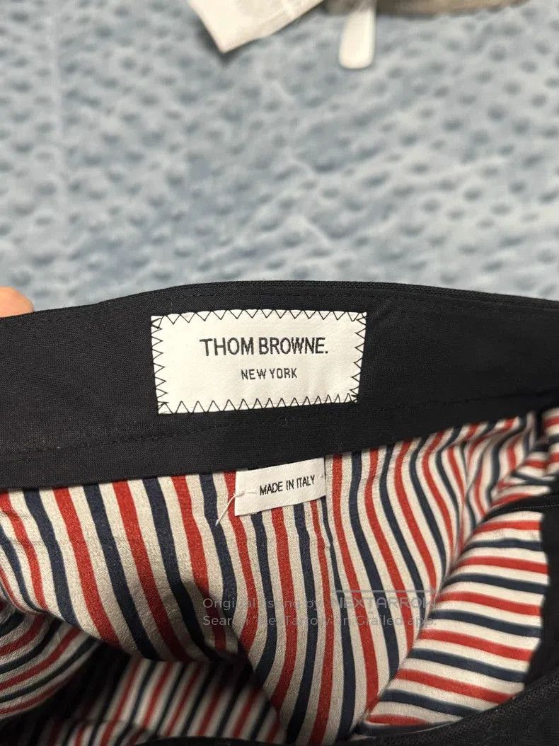 Thom Browne Thom Browne Black Wool Pleated Skirt Size 26" / US 2 / IT 38 - 4 Thumbnail