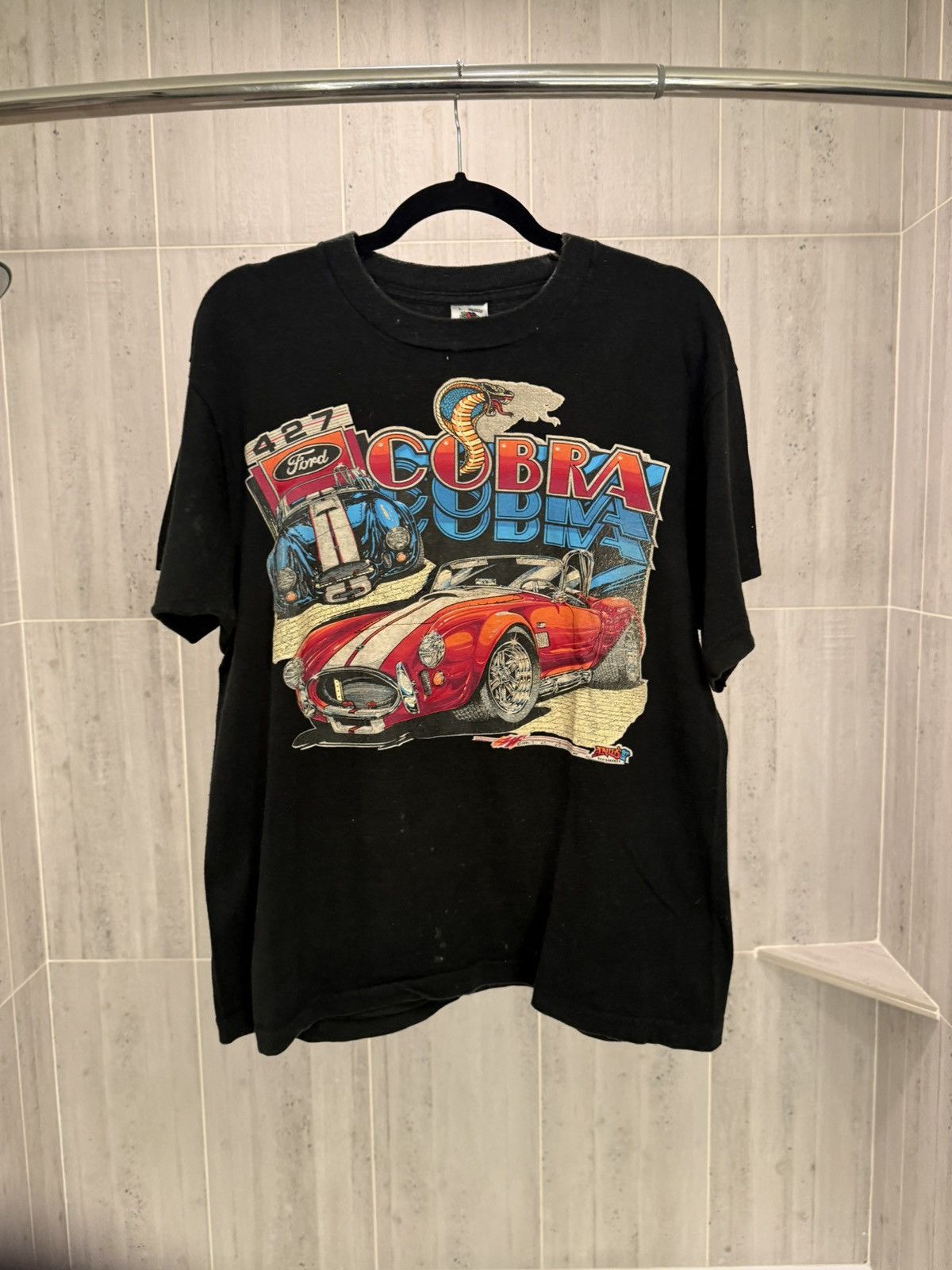 Fruit Of The Loom RARE Vintage 1991 Ford Cobra 427 Muscle Car Tee – USA Size US L / EU 52-54 / 3 - 1 Thumbnail