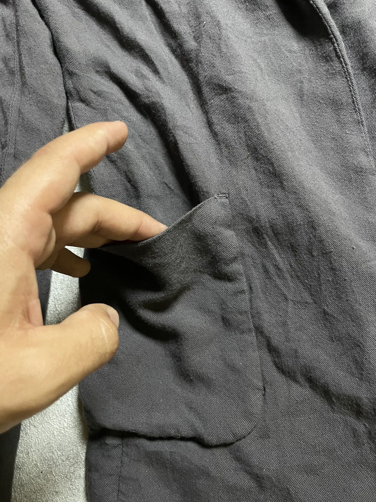 14th Addiction 14th Addiction Black Linen Blazer — Raw Edge Cut Size US M / EU 48-50 / 2 - 4 Thumbnail
