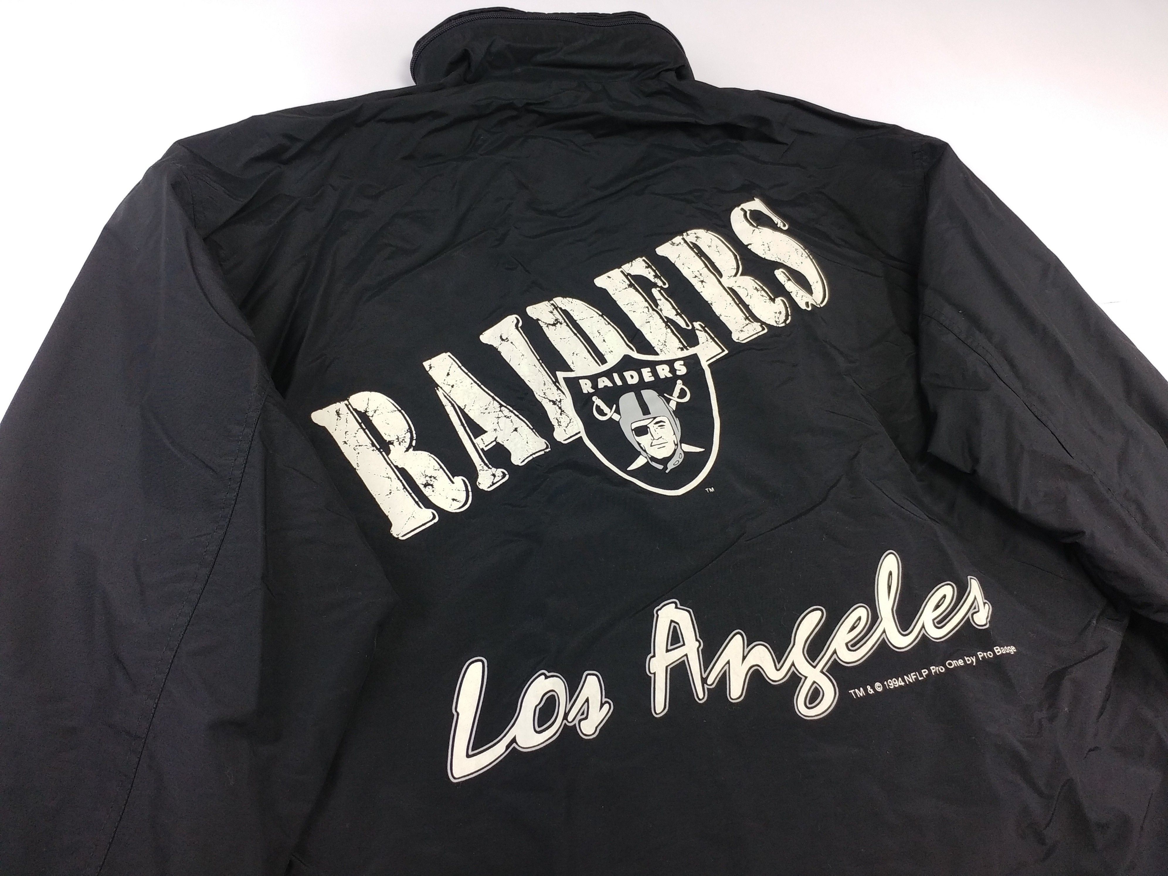 NFL Los Angeles Raiders jacket, 1994 Pro One, vintage Oakland XL Size US XL / EU 56 / 4 - 5 Thumbnail
