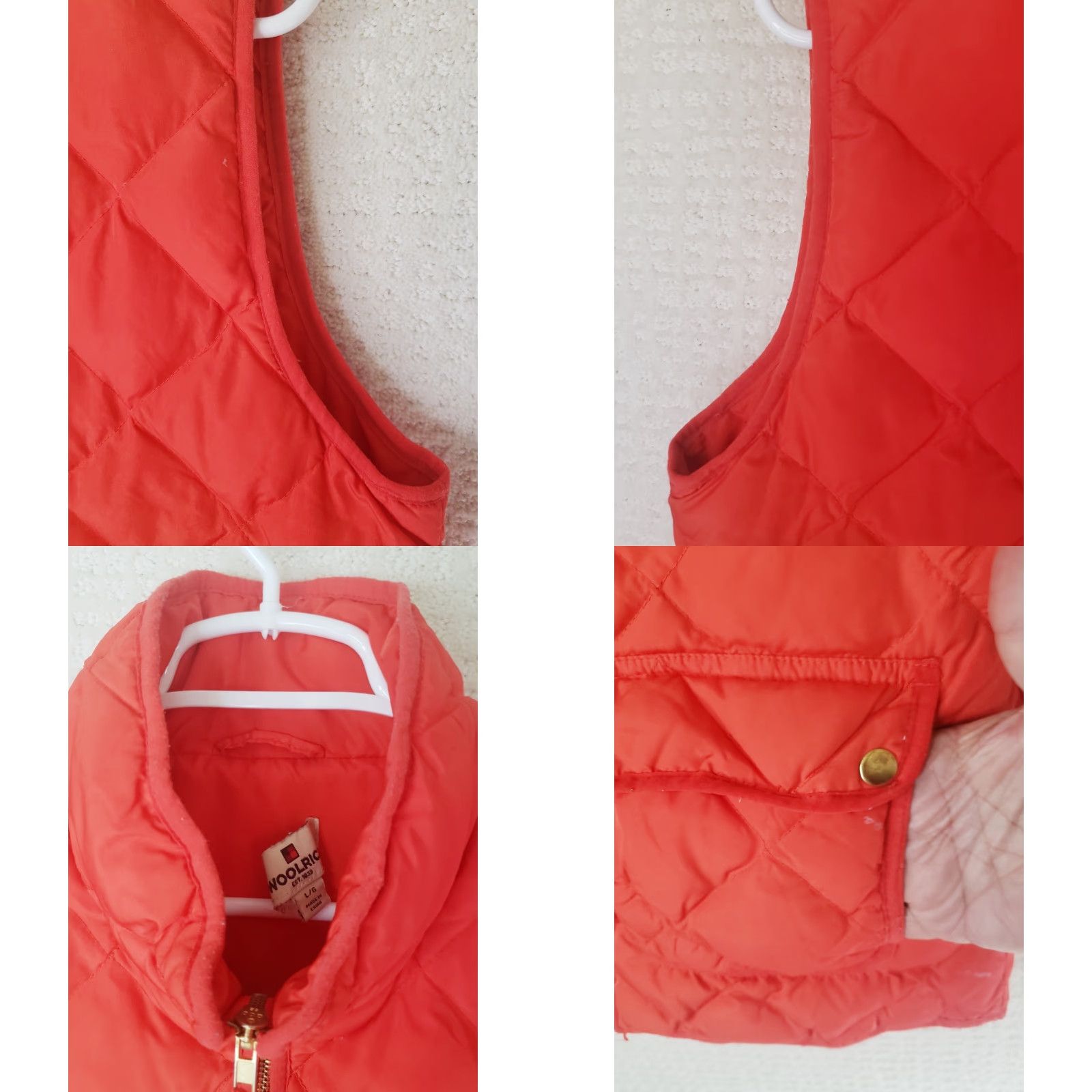 Vintage Woolrich Vest Red L Down Woolrich Full Zipper Puffer Pockets Woolrich Women Regular Size Vest Womens Size L / US 10 / IT 46 - 8 Thumbnail