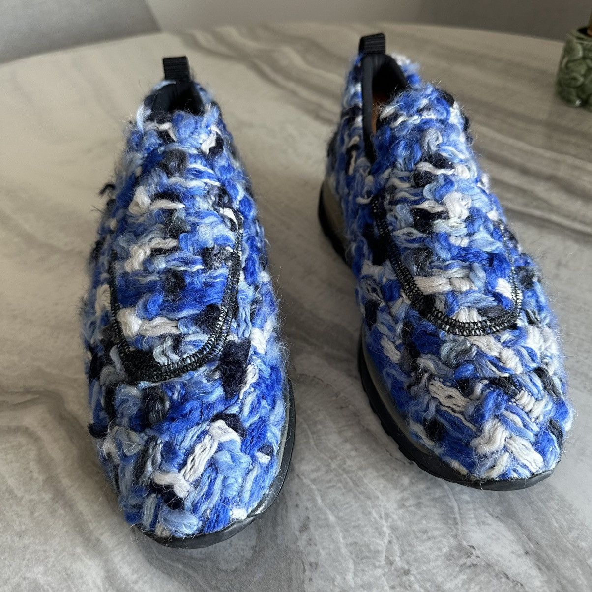 Maison Margiela Maison Margiela 22 Paris Cobalt Blue Tweed Slip On Size US 9 / IT 39 - 4 Thumbnail