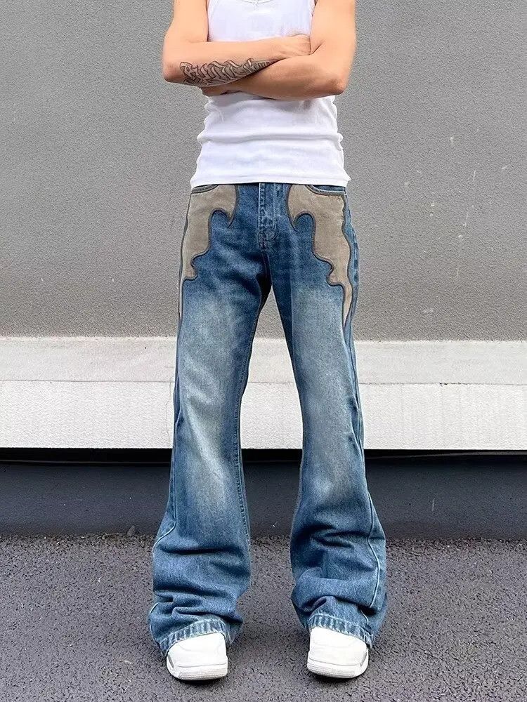 Jean Embrodered Wing Loose Jeans Size US 33 - 1 Thumbnail