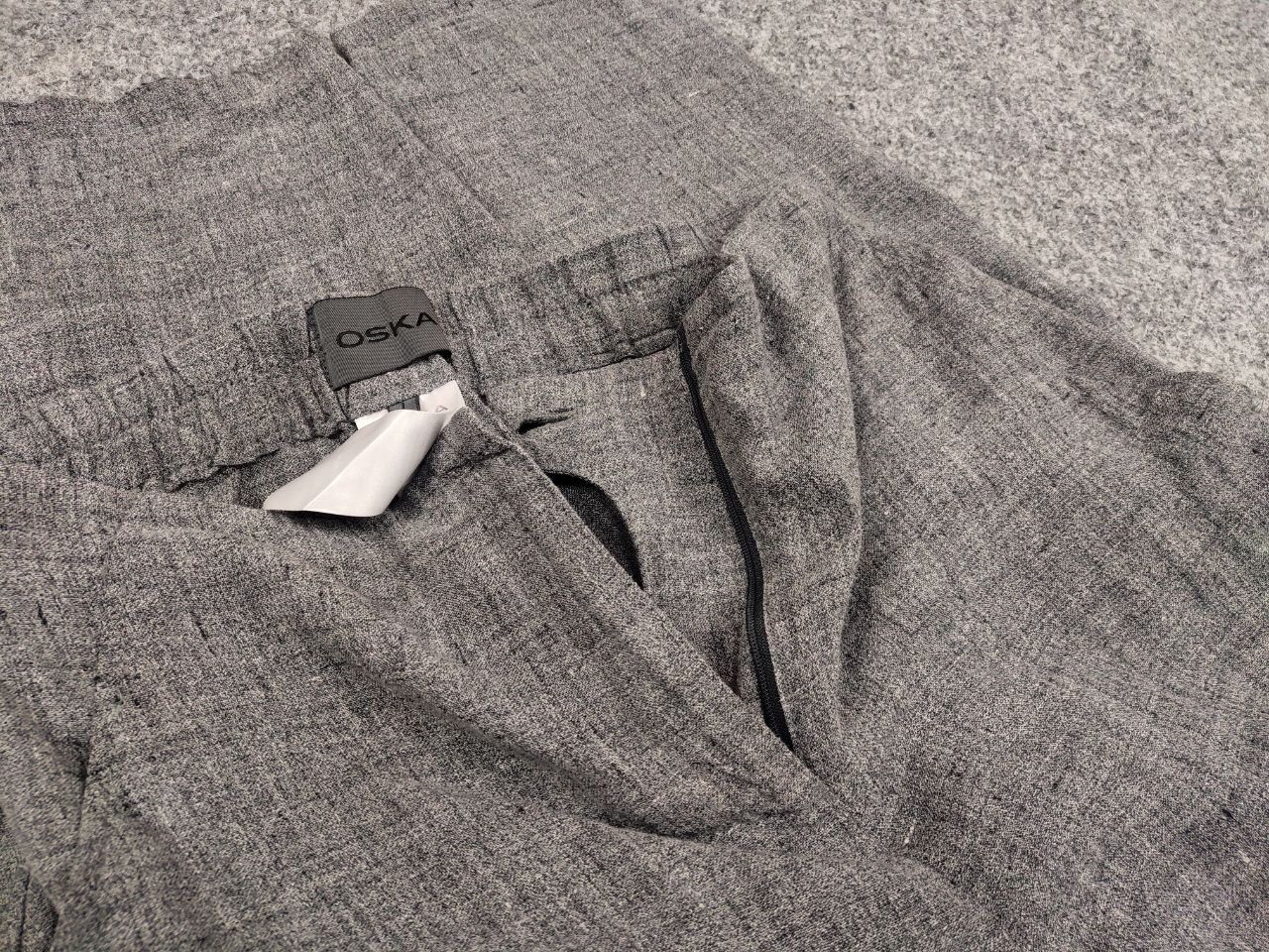 Japanese Brand Oska germany Design Gray Linen Trouser Baggy Pants Size 28" / US 6 / IT 42 - 14 Thumbnail