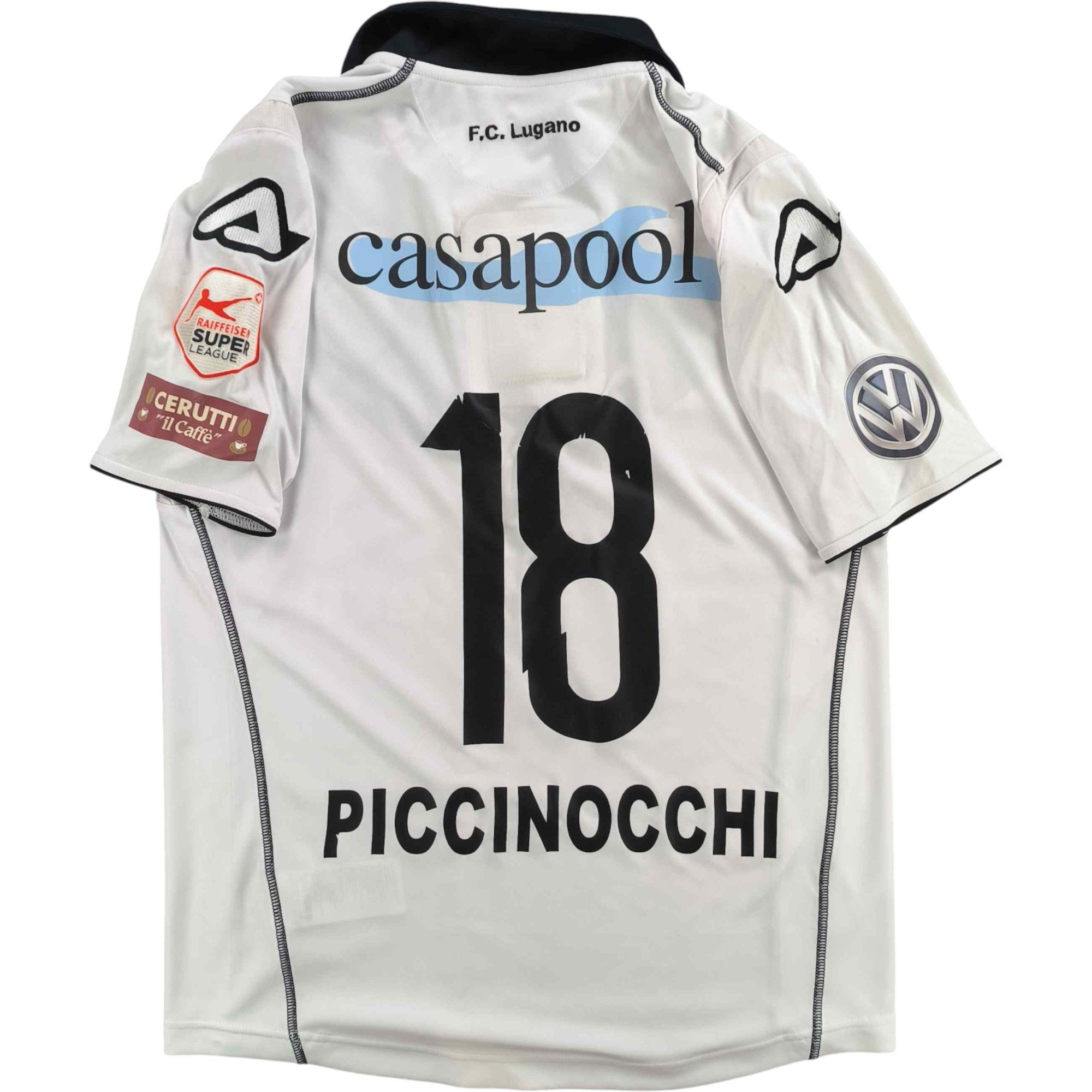 Other Lugano 2017-18 Acerbis away Piccinocchi football jersey sz S Size US S / EU 44-46 / 1 - 1 Thumbnail