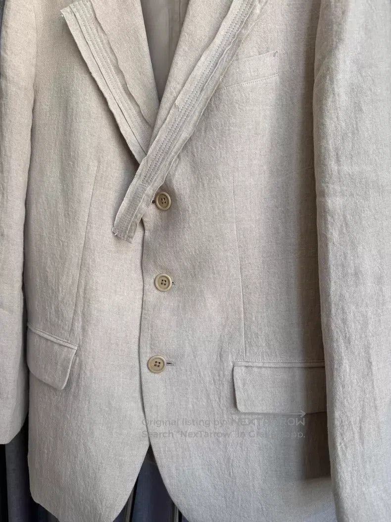Yohji Yamamoto Yohji Yamamoto 24SS Linen Patchwork Suit Jacket Size US M / EU 48-50 / 2 - 3 Thumbnail