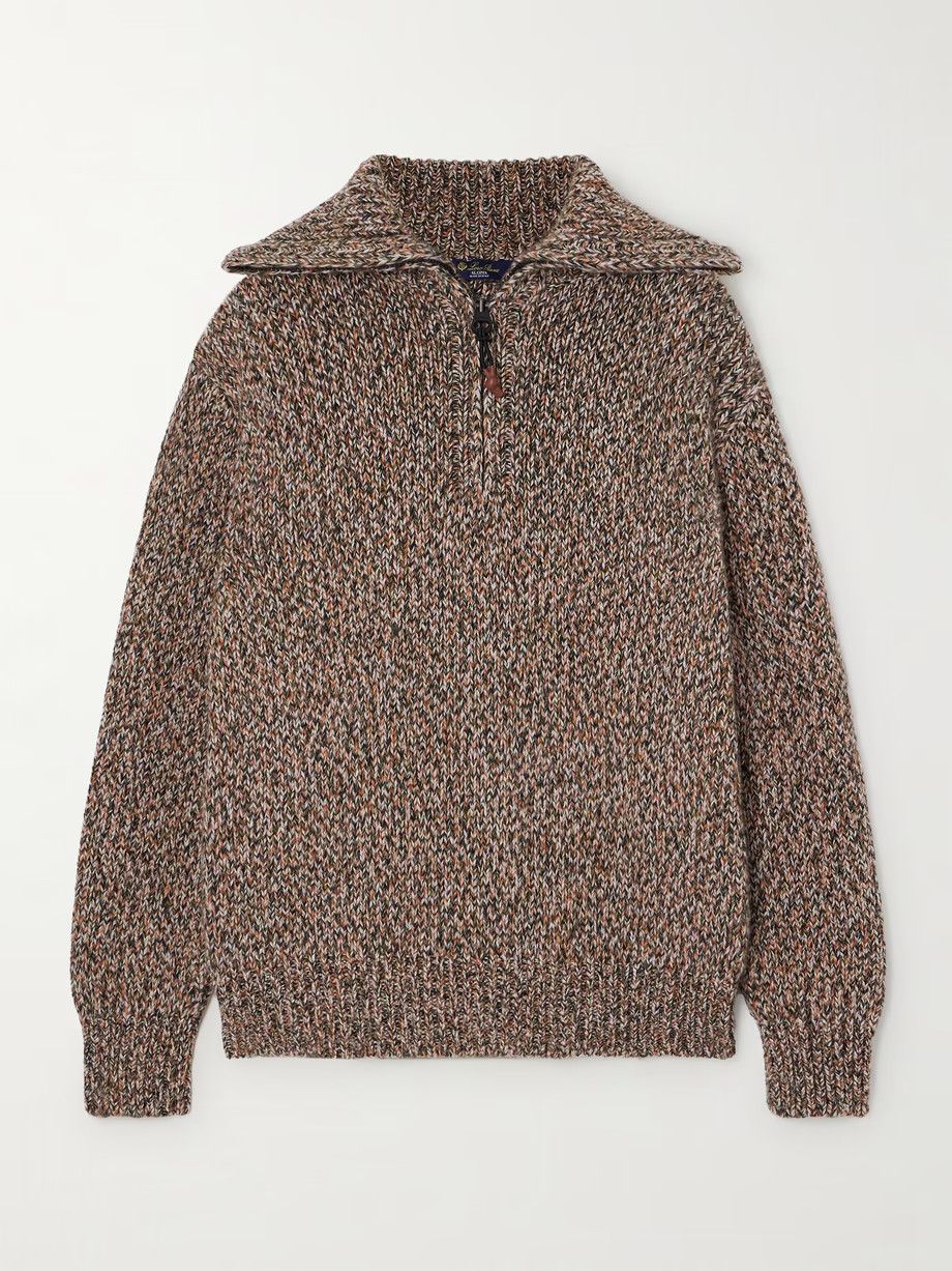 Loro Piana o1w1db10825 FAO2899 Alpe Granus Half-neck Sweater in Brown Size S / US 4 / IT 40 - 1 Thumbnail
