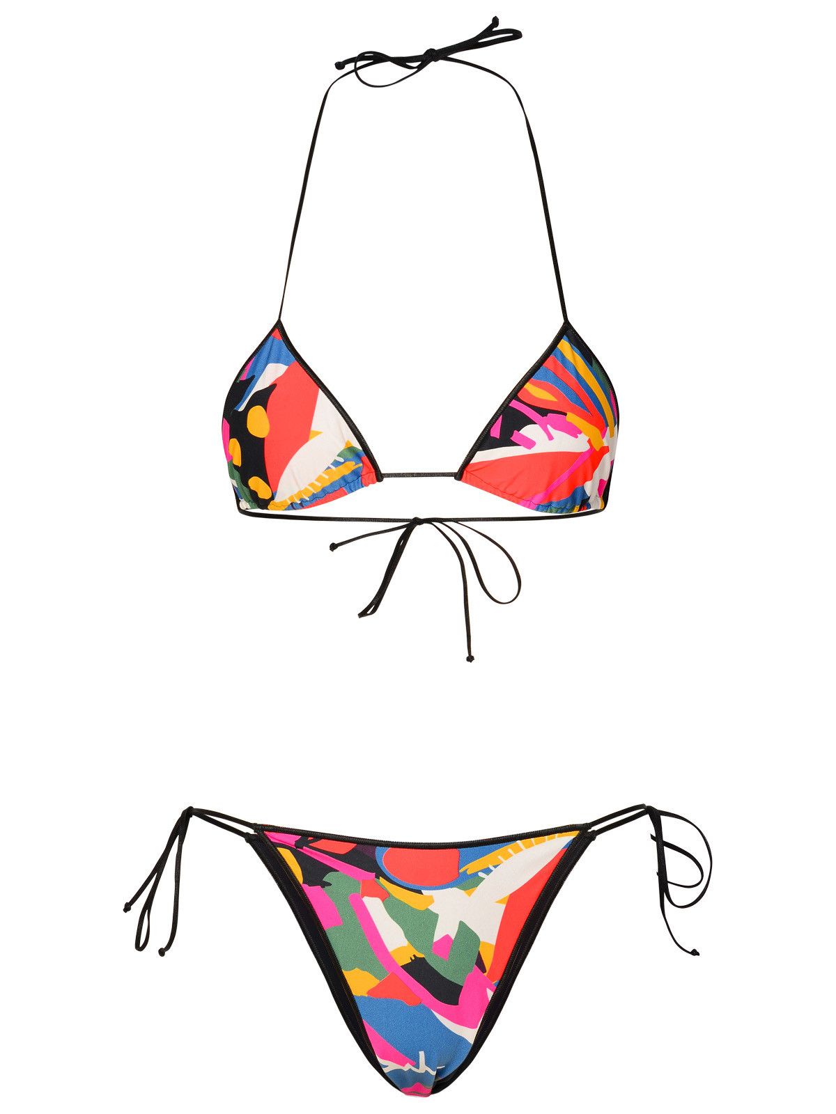 image of Reina Olga 'sam' Multi Polyamide Blend Bikini Set, Women's (Size Large)
