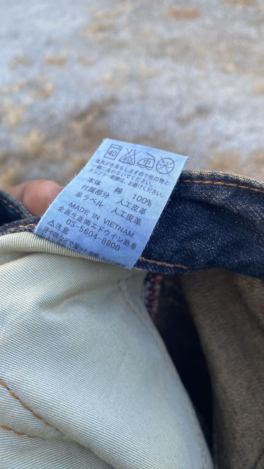 Edwin Edwin Blue Trip Buckle Jeans Very Nice Design Size US 33 - 13 Thumbnail