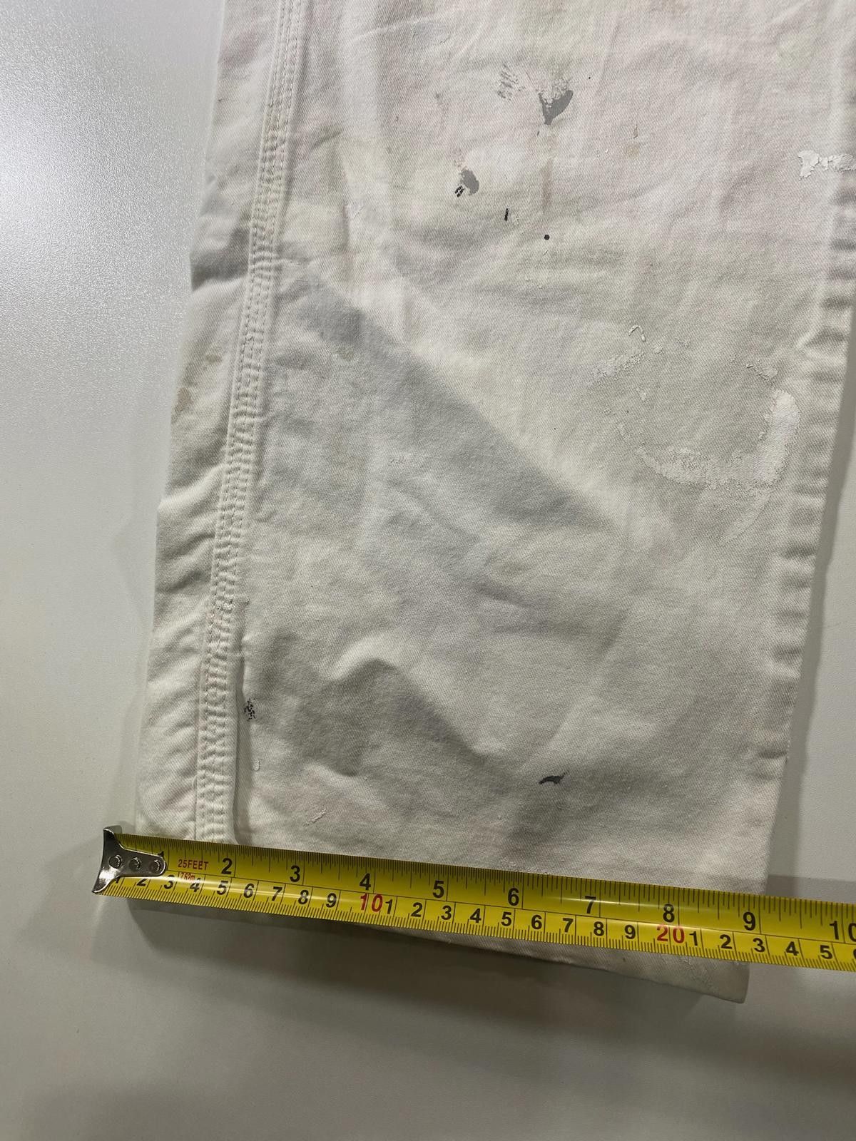 Dickies Vintage Dickies White Carpenter Pants w Paint Splatter 34 Size US 32 / EU 48 - 6 Thumbnail