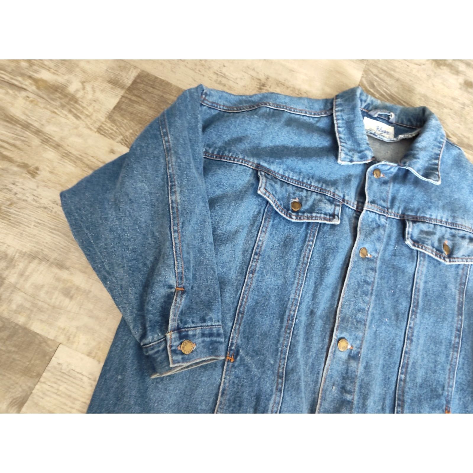 Vintage VINTAGE Weathered Blues by Polo Ralph Lauren Women's Oversized Denim Jacket M Blue 90s Classic Designer Casual Size 32" / US 10 / IT 46 - 3 Thumbnail