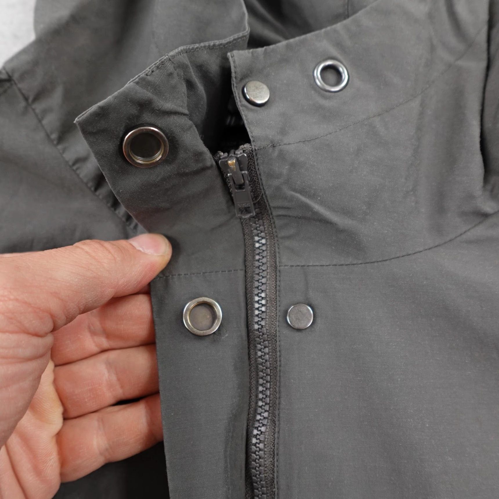 Eileen Fisher Eileen Fisher Jacket Women's Small Gray Hooded Lightweight Full Zip Coat Outdoor Casual Size S / US 4 / IT 40 - 5 Thumbnail