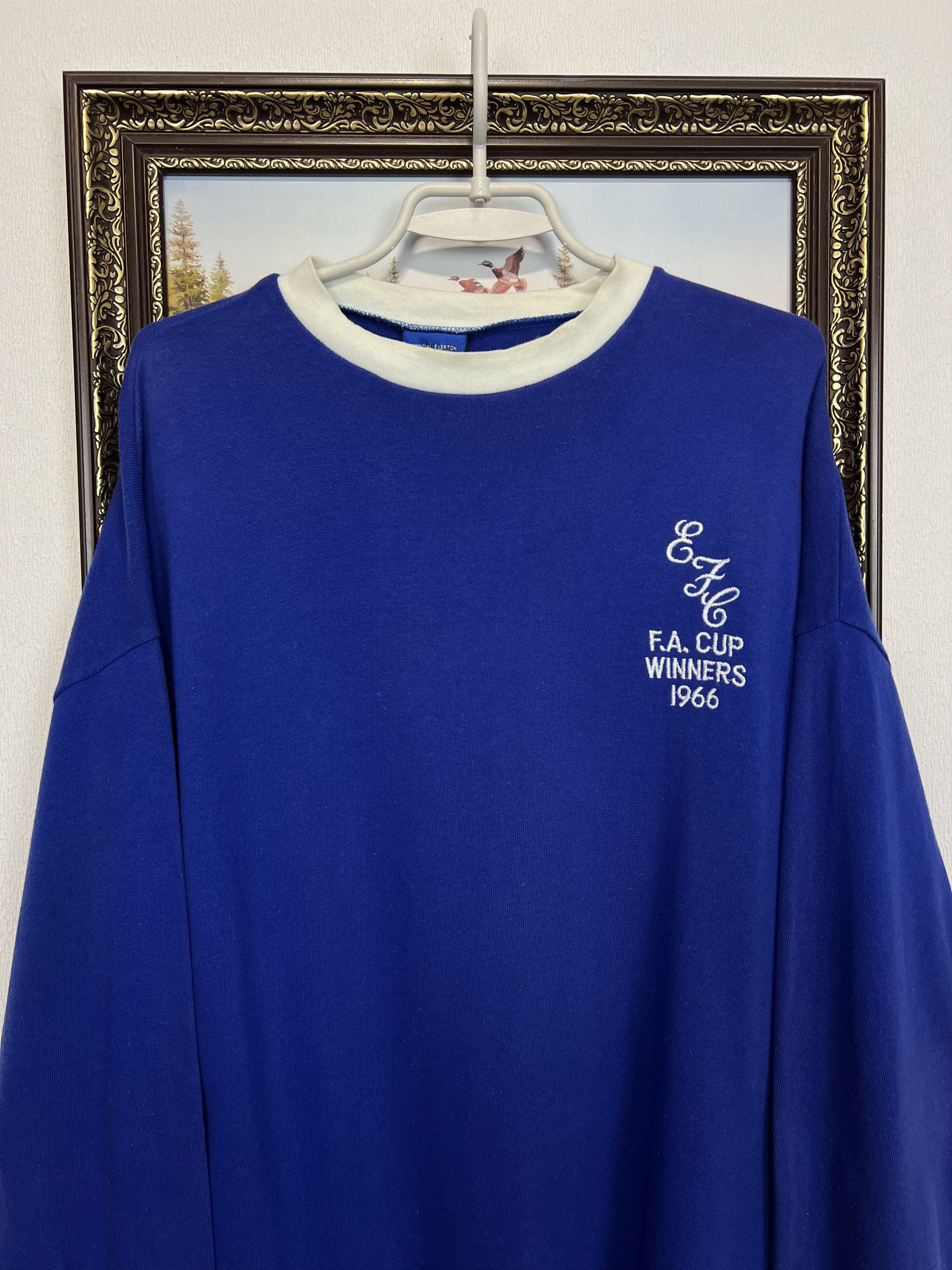 Toffs Everton Football Shirt F.A.Cup Winners Long Sleeve Jersey Size US XL / EU 56 / 4 - 2 Thumbnail