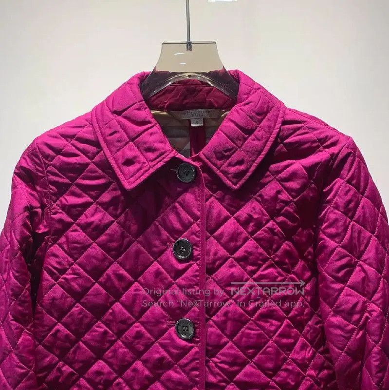 Burberry Burberry Women's Pink Cotton Quilted Jacket. Size S / US 4 / IT 40 - 3 Thumbnail