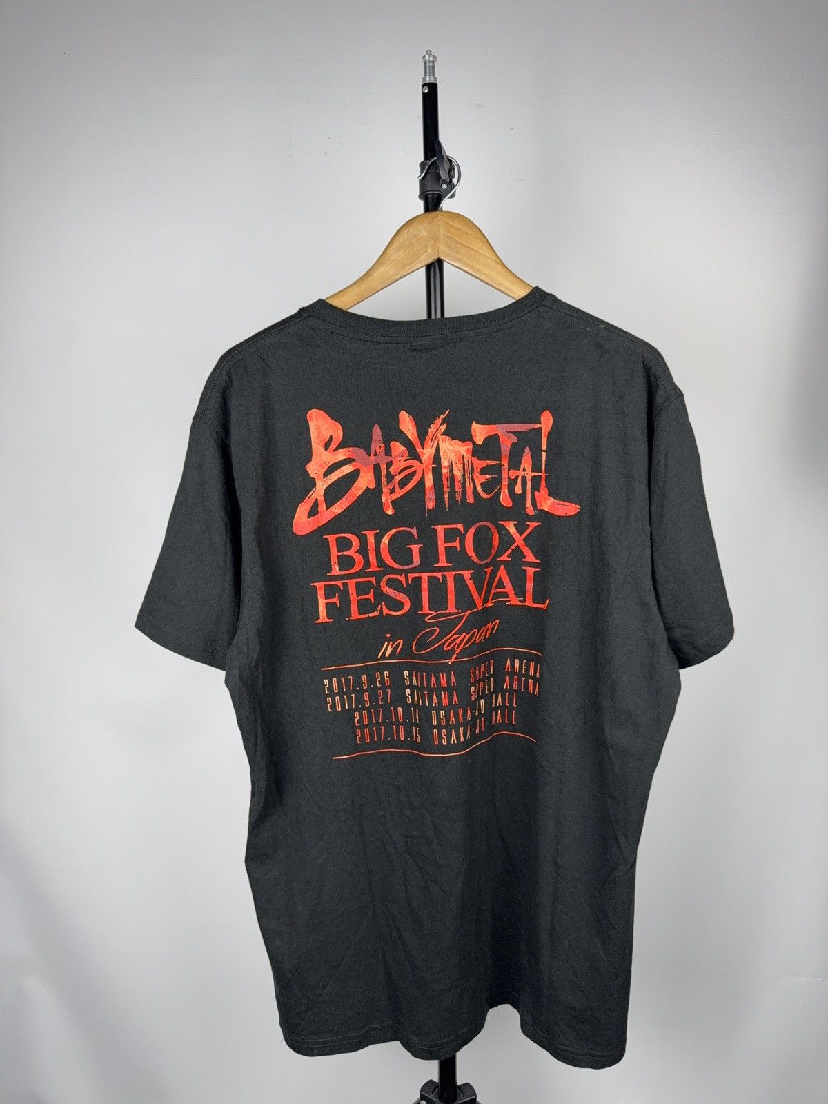 Band Tees Babymetal Big Fox Festival Japan 2017 Tour Rock Tee XXL Size US XXL / EU 58 / 5 - 13 Thumbnail