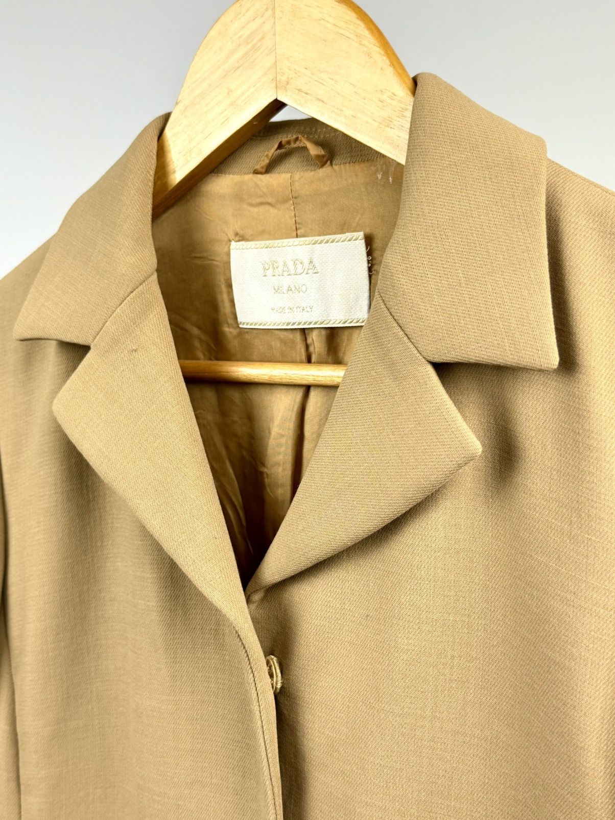 Prada Prada - FW/99 - Leather Trimmed - Wool - Jacket & Skirt Set Size S / US 4 / IT 40 - 7 Thumbnail