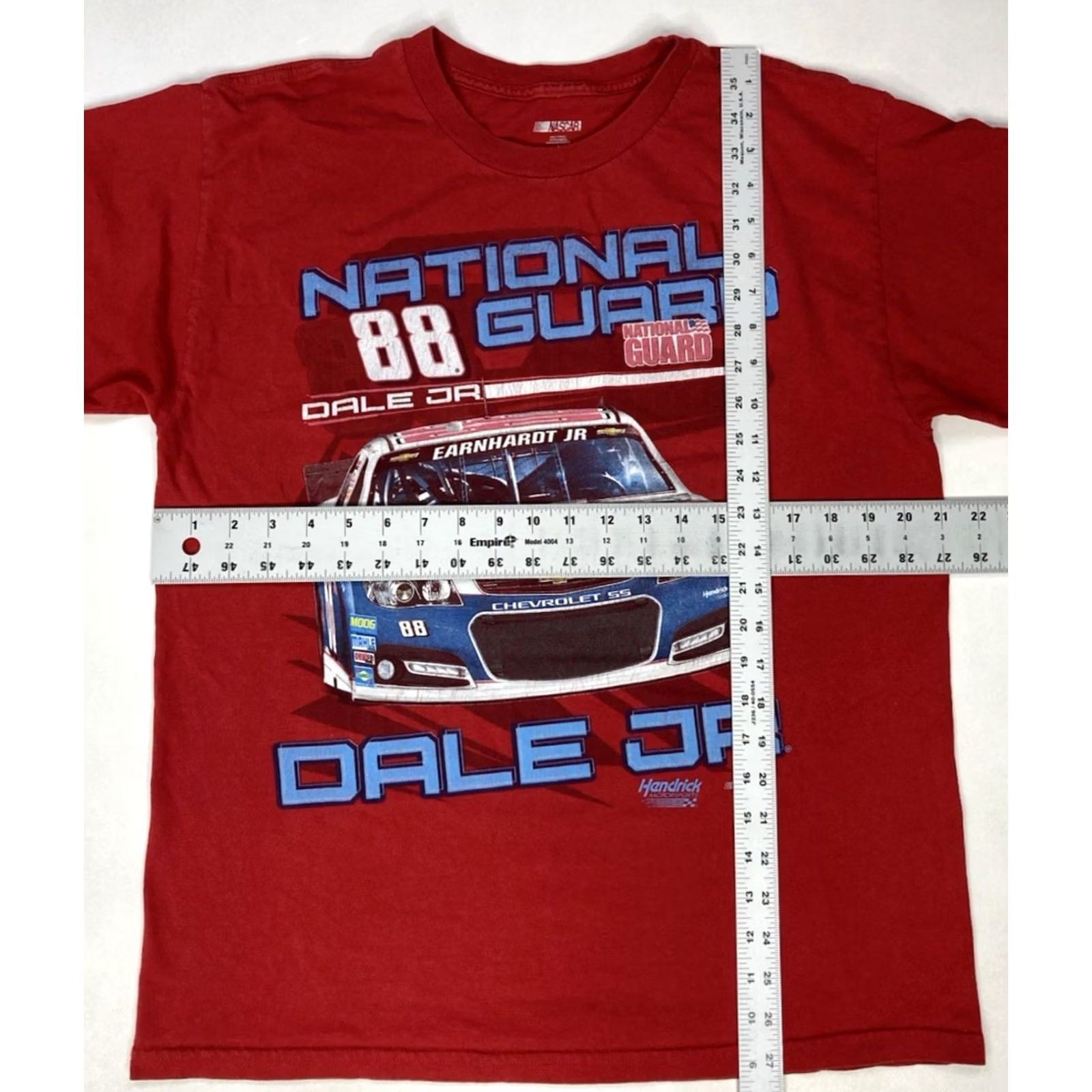 NASCAR Nascar Nascar National Guard Dale Earnhardt Jr Graphic T-shirt Men Large Red Size US L / EU 52-54 / 3 - 6 Thumbnail