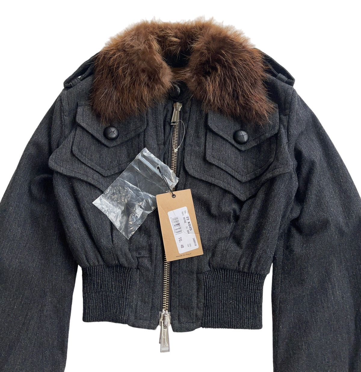 Dsquared2 FW05 Runway Dsquared2 Beaver Fur Crop Jacket Size S / US 4 / IT 40 - 5 Thumbnail