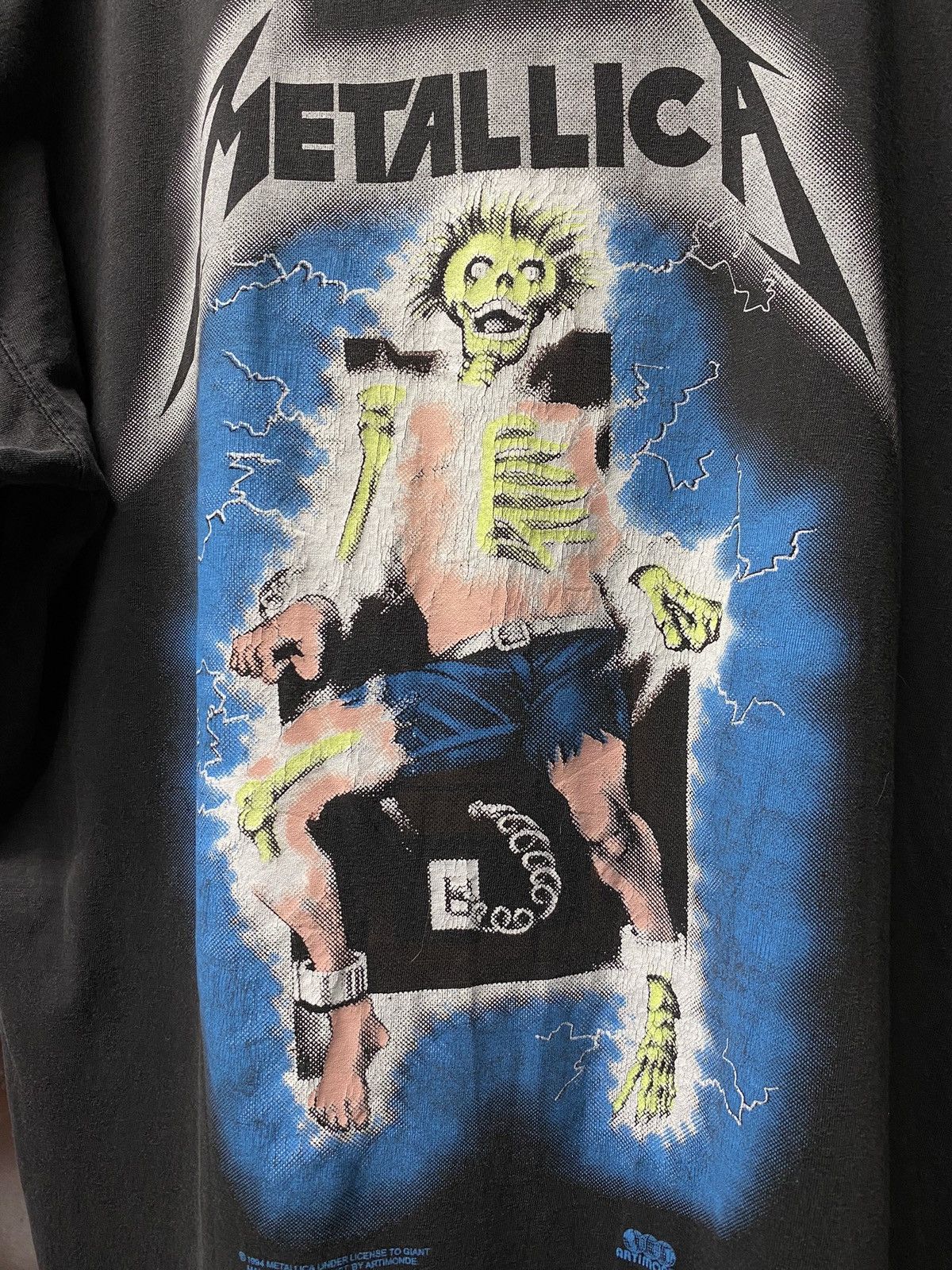 Band Tees Vintage 90’s Metallica Ride the Lightning Band Shirt Large Size US L / EU 52-54 / 3 - 7 Thumbnail