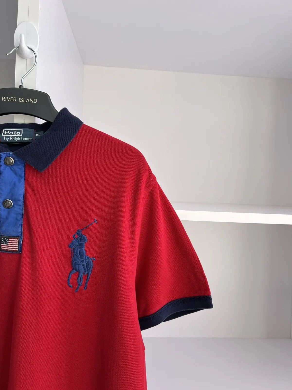 Polo Ralph Lauren × Vintage Vintage Polo Ralph Lauren Chief Keef style polo T-Shirt Size US XL / EU 56 / 4 - 12 Thumbnail