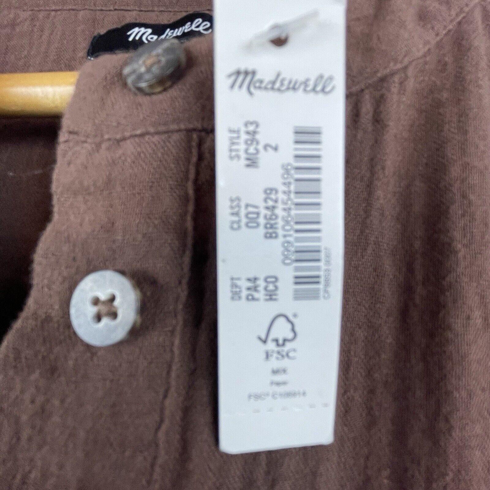 Madewell Madewell Jumpsuit Womens 2 Brown Cinch Waist Dolman Jogger Size 26" / US 2 / IT 38 - 11 Thumbnail