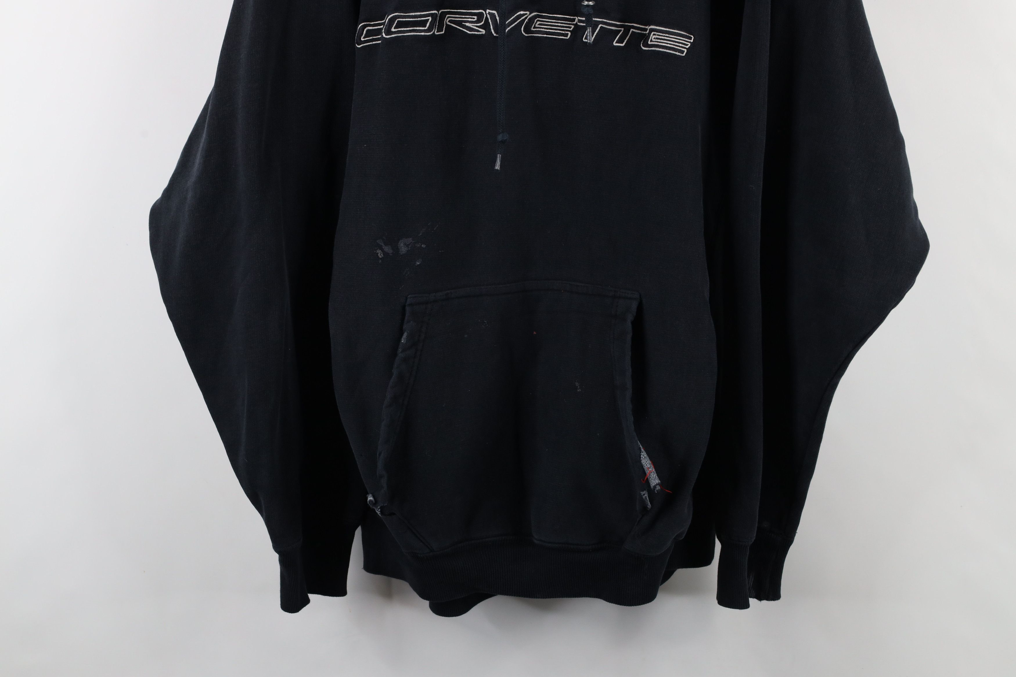 Vintage Vintage 90s Spell Out Corvette Racing Heavyweight Hoodie Size US L / EU 52-54 / 3 - 3 Thumbnail