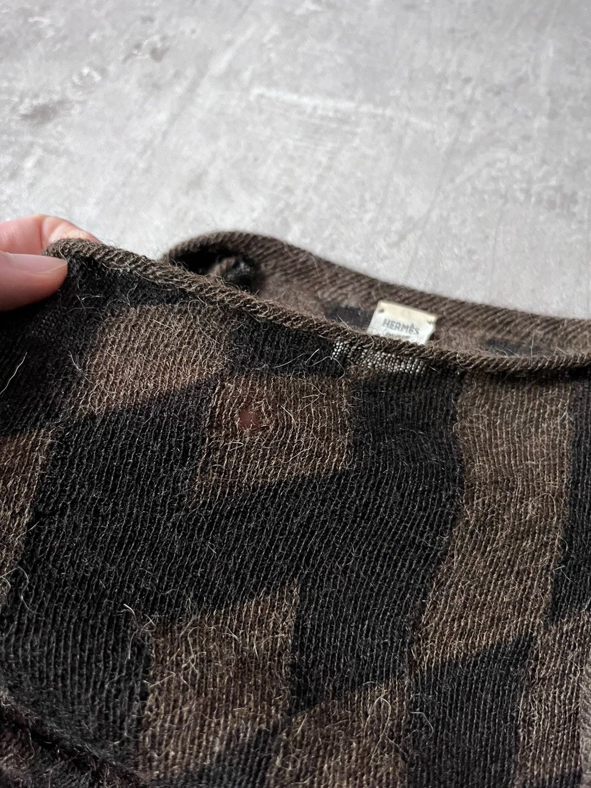Hermes Hermes Alpaca Wool sweater brown black Size M / US 6-8 / IT 42-44 - 11 Thumbnail