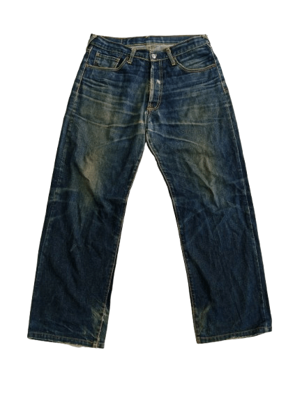 Evisu Vintage Evisu Distressed Jeans Japanese Brand Size US 33 - 1 Thumbnail