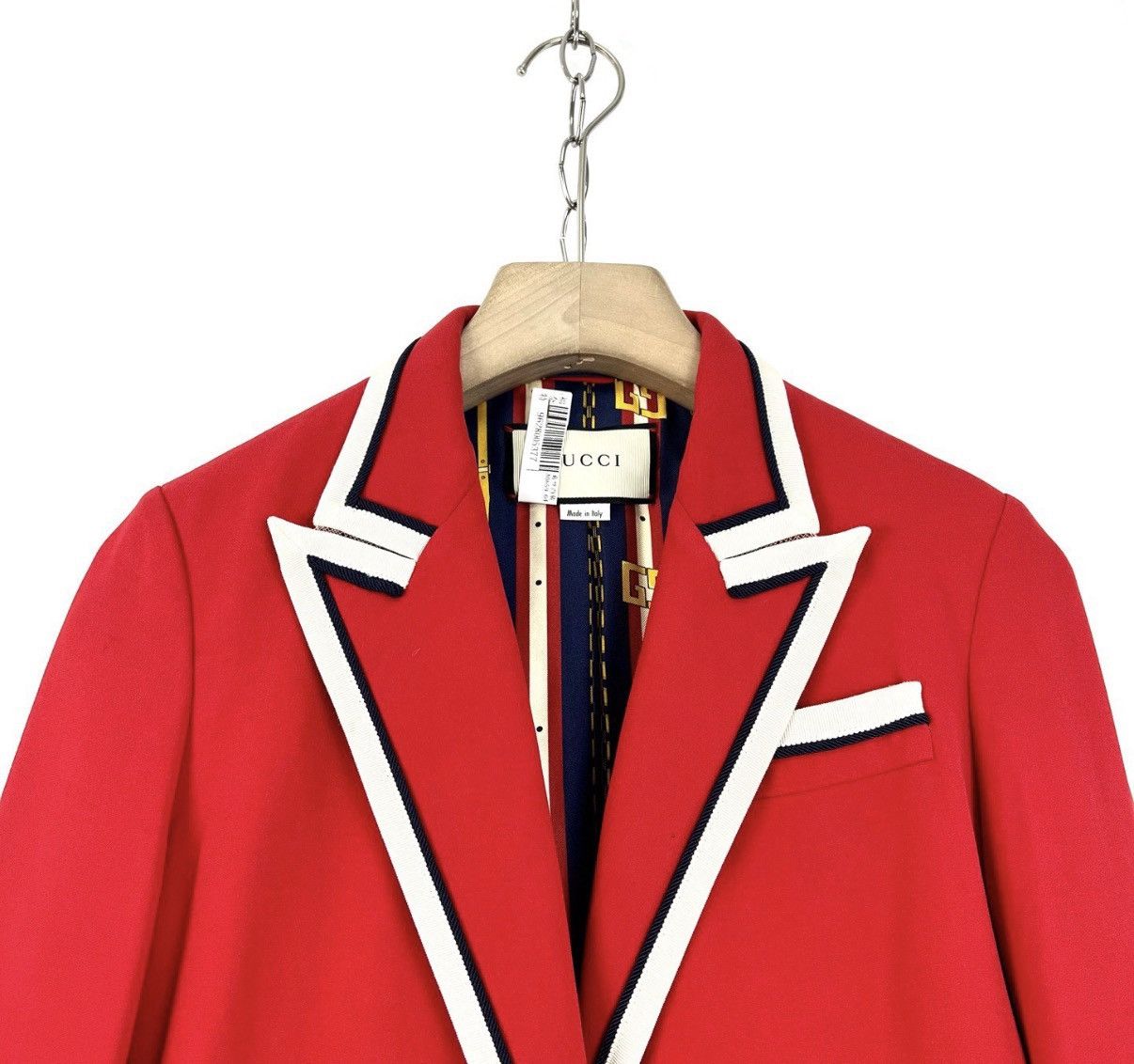 Gucci Gucci / Red Suit Jacket with Metal Buckle K12 Size S / US 4 / IT 40 - 3 Thumbnail
