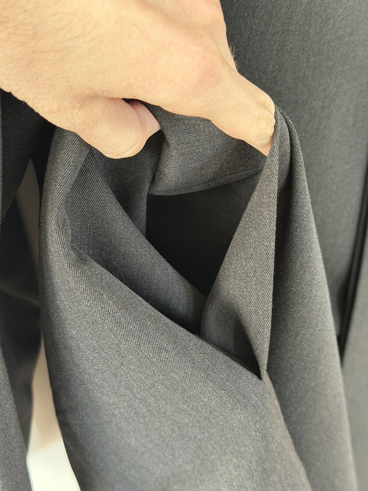Ermenegildo Zegna × Fear of God Oversized Wool Trench Coat Anthracite 50 Size US L / EU 52-54 / 3 - 9 Thumbnail