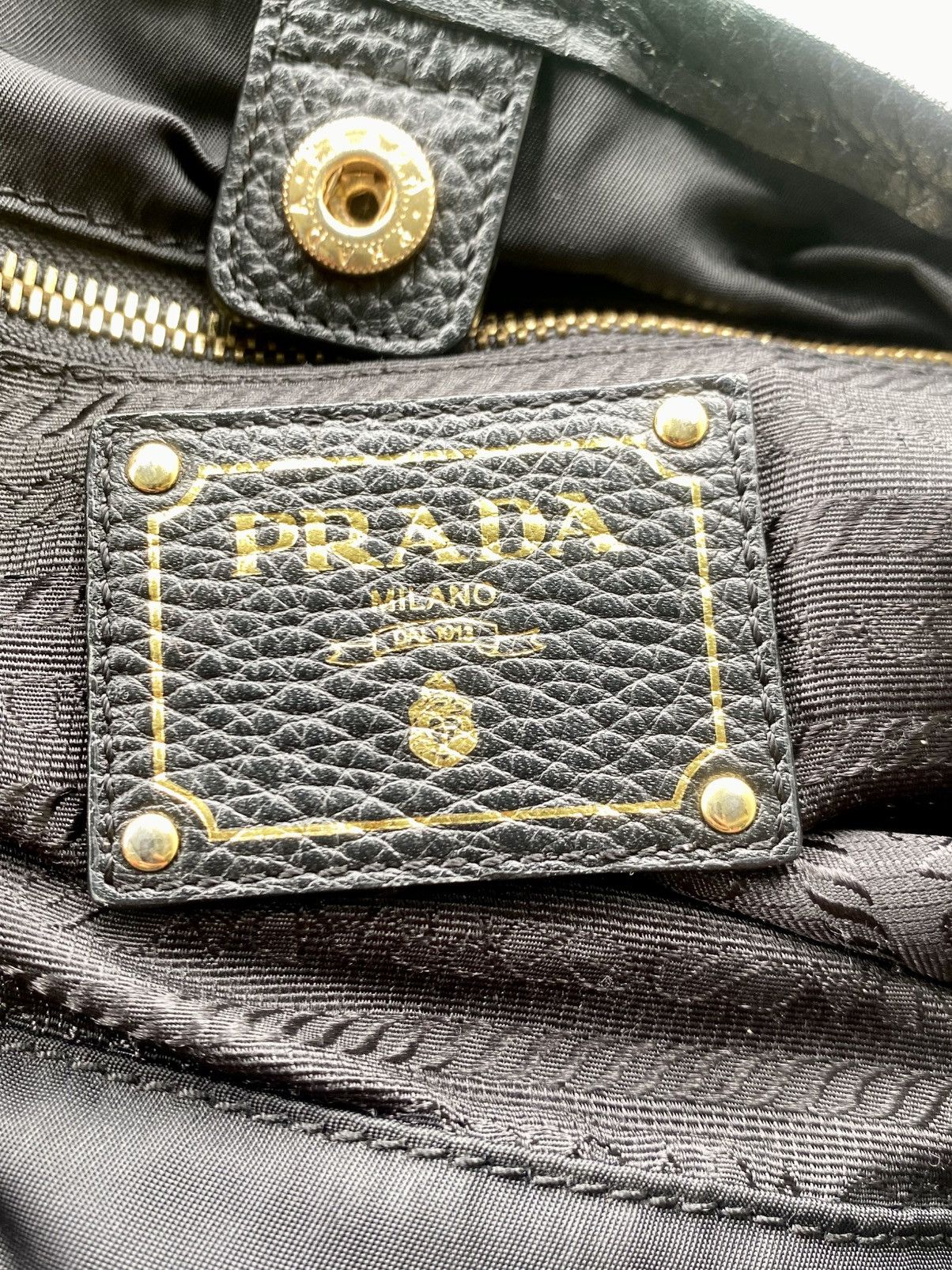 Prada PRADA Made In Italy Shoulder Bag material Leather and nylon Size ONE SIZE - 10 Thumbnail