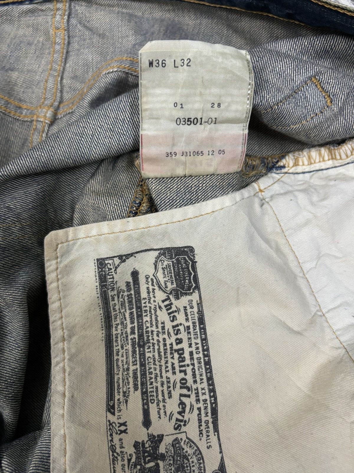 Levi's Vintage 90s Levis 501 Mud Wash Loose Fit Distressed Jeans Size US 36 / EU 52 - 21 Thumbnail