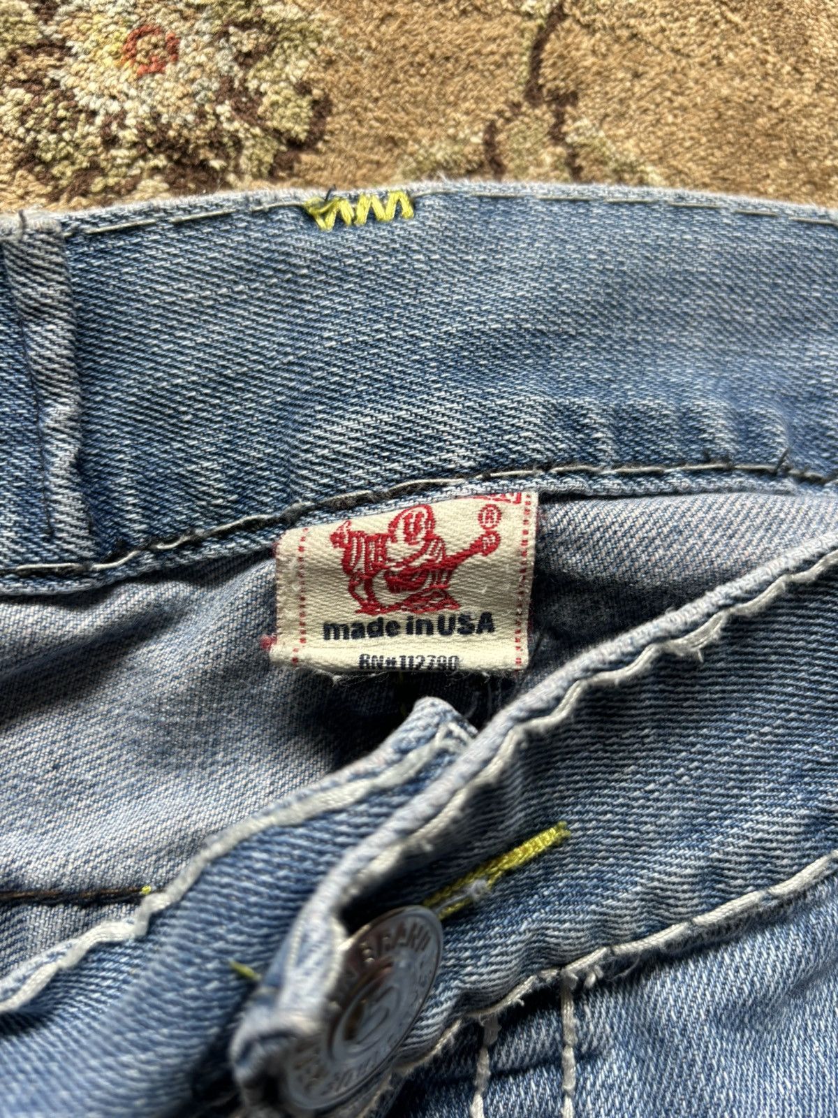 True Religion × Vintage True Religion Billy Supert Denim Jeans Size US 34 / EU 50 - 7 Thumbnail