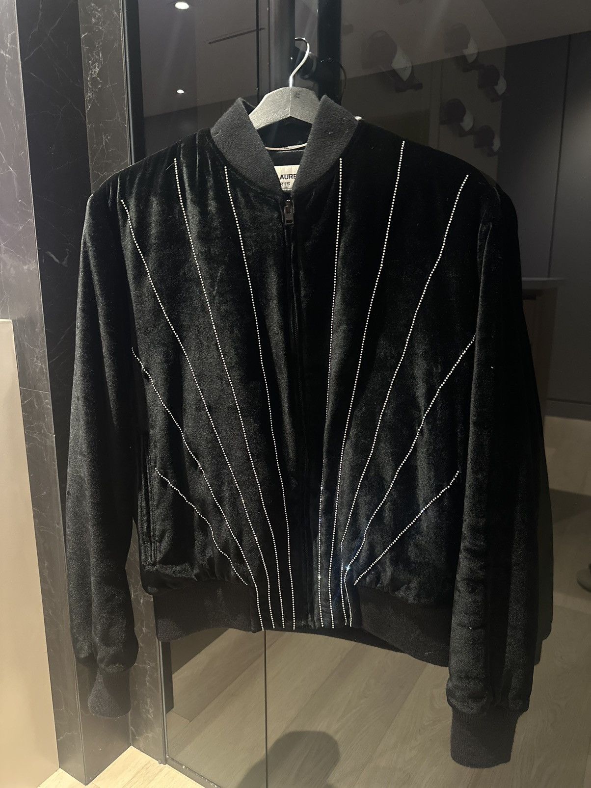 Saint Laurent Paris Saint Laurent Paris FW15 Rhinestone Ray Jacket Size US L / EU 52-54 / 3 - 1 Thumbnail
