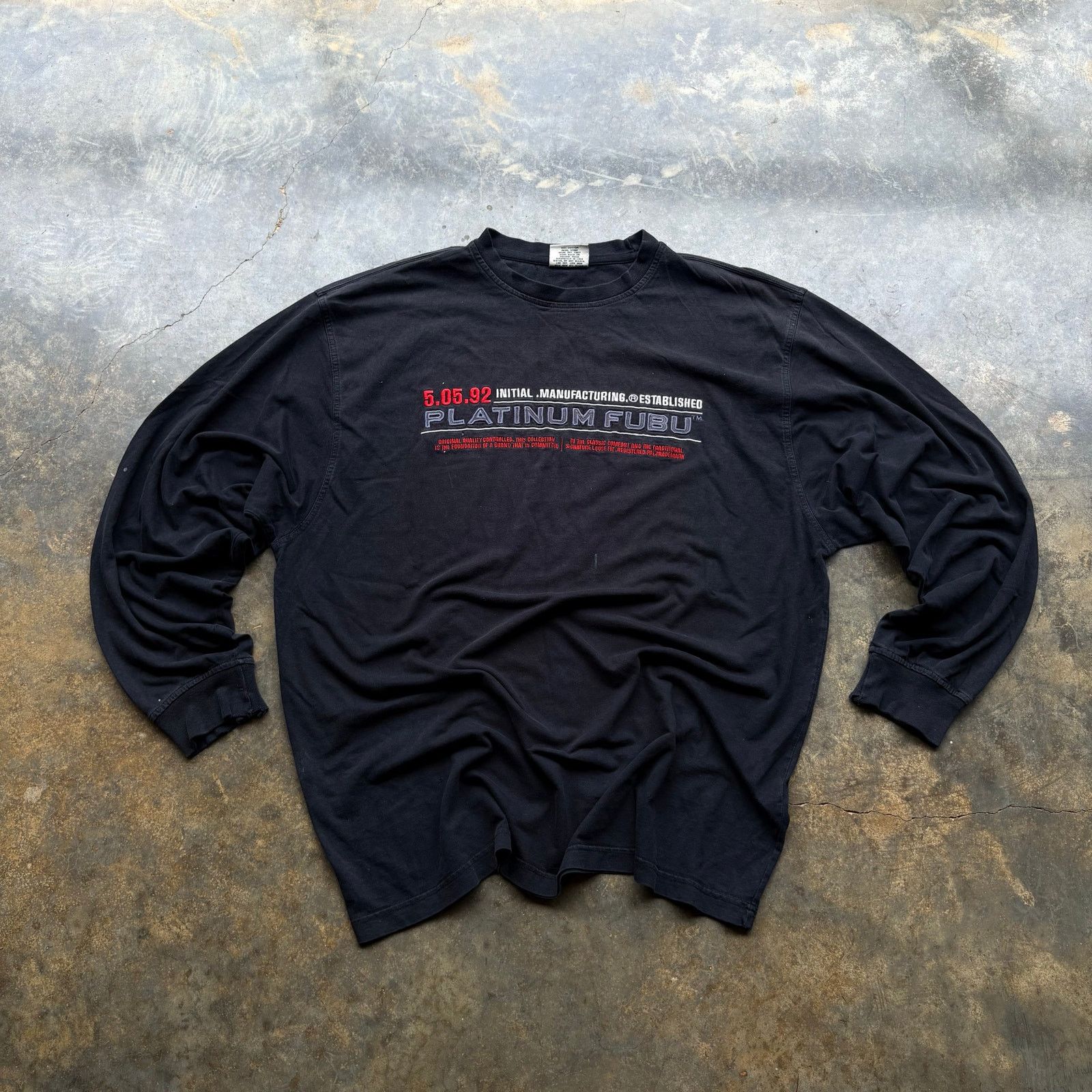 Fubu × Southpole × Vintage Crazy Vintage Boxy Y2K Platinum Fubu Long Sleeve Size US XXL / EU 58 / 5 - 1 Thumbnail