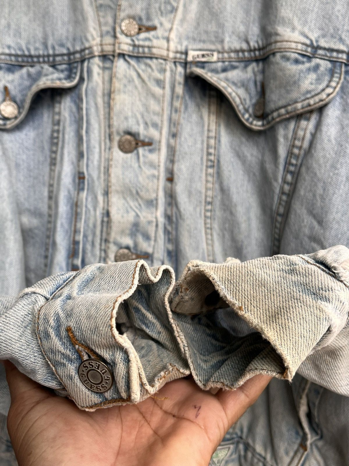 Guess Vintage Guess denim Jacket Size US XL / EU 56 / 4 - 12 Thumbnail