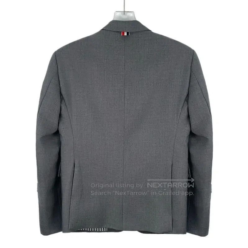 Thom Browne Thom Browne Grey Wool Men's Outer Jacket . Size US XS / EU 42 / 0 - 2 Thumbnail