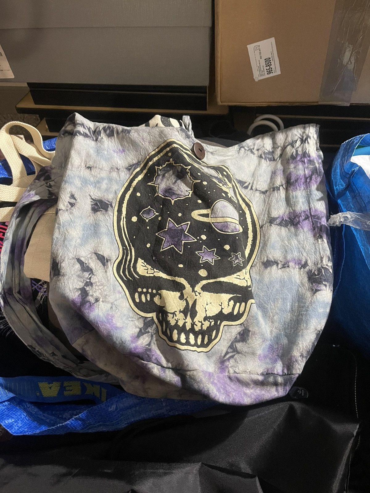 The Greatful Dead tie dye satchel bag vintage insane