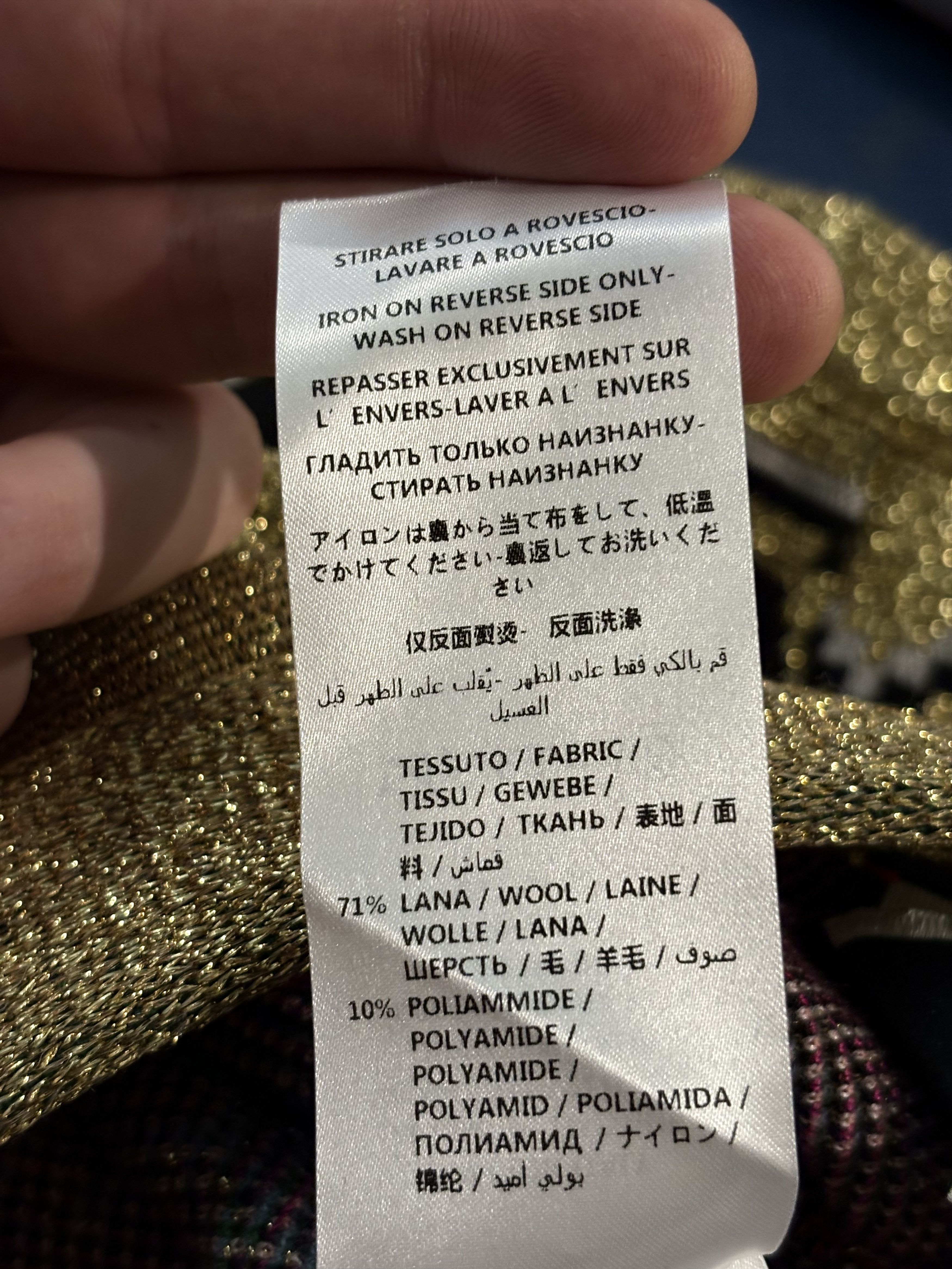 Gucci Gucci Pantalons Lurex Gold Size US 34 / EU 50 - 8 Thumbnail