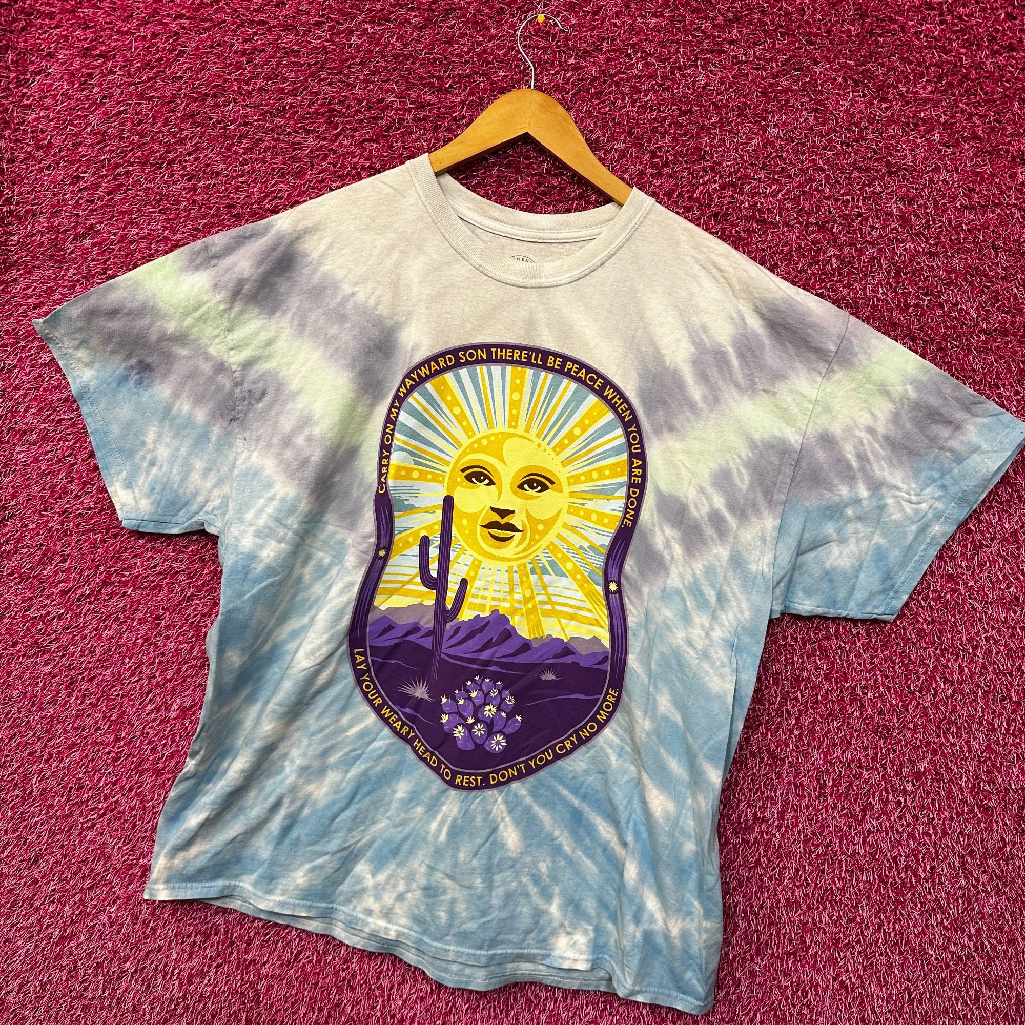 Urban Outfitters Kansas Carry On My Wayword Son Lyrircs Tie Dye Tshirt 2xl Size US XXL / EU 58 / 5 - 3 Thumbnail