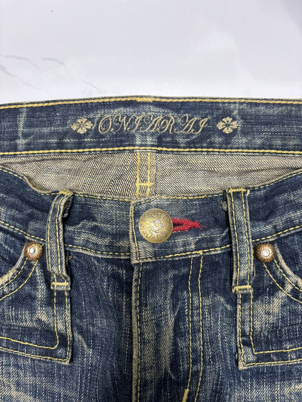 Japanese Brand RARE JAPANESE JEANS ART ONIARAI RUSTY CLAWMARK DENIM Size 30" / US 8 / IT 44 - 10 Thumbnail