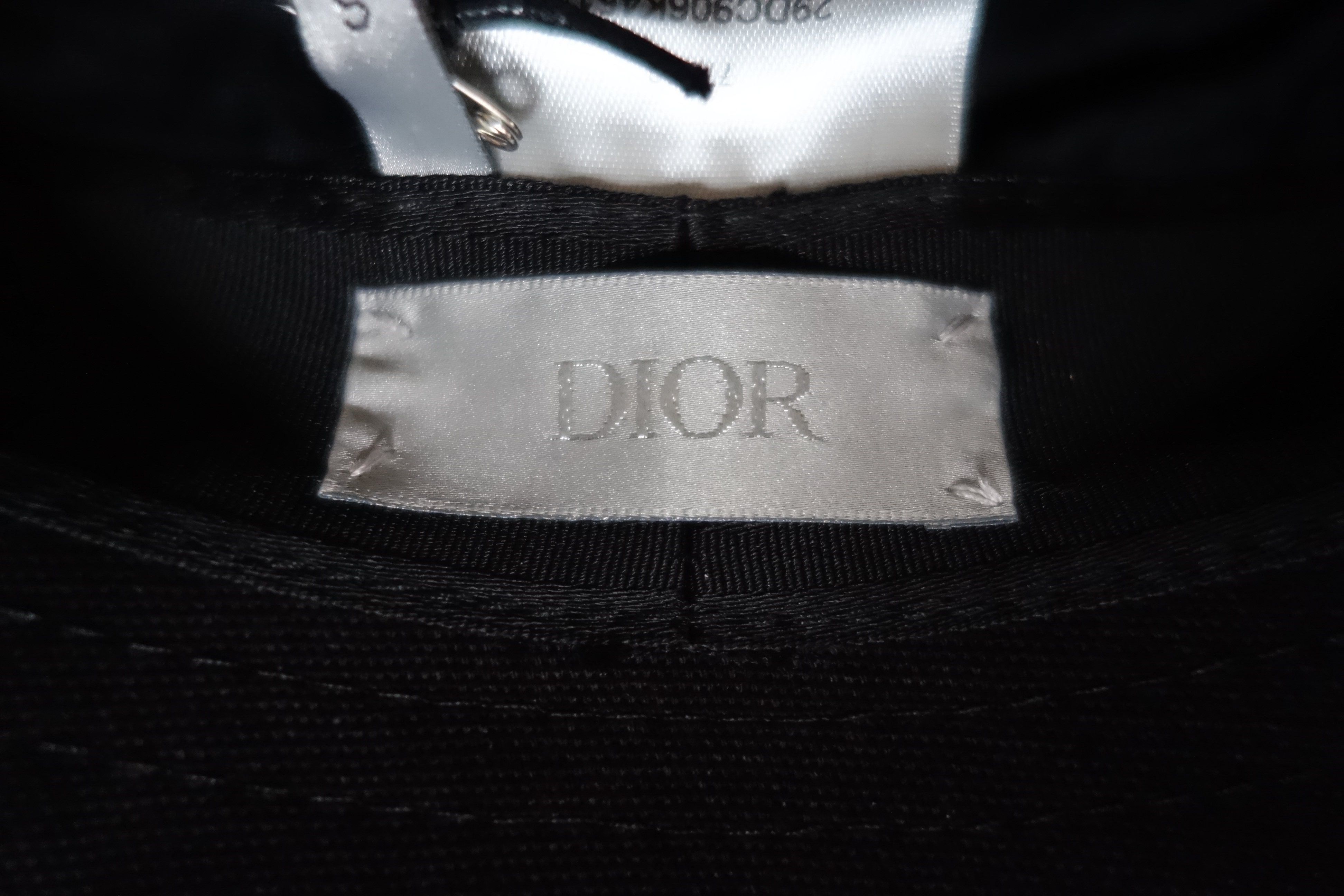 Dior × Kim Jones DIOR - Hat Bob Sunhat Cap S Black Dune Kim Jones FW23 NEW Size ONE SIZE - 7 Thumbnail