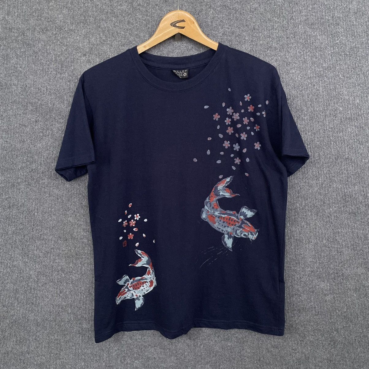 If Six Was Nine × Japanese Brand Bullet Noise Koi Fish Sukajan Ed Hardy Karakuri Style Tee Size US M / EU 48-50 / 2 - 1 Thumbnail