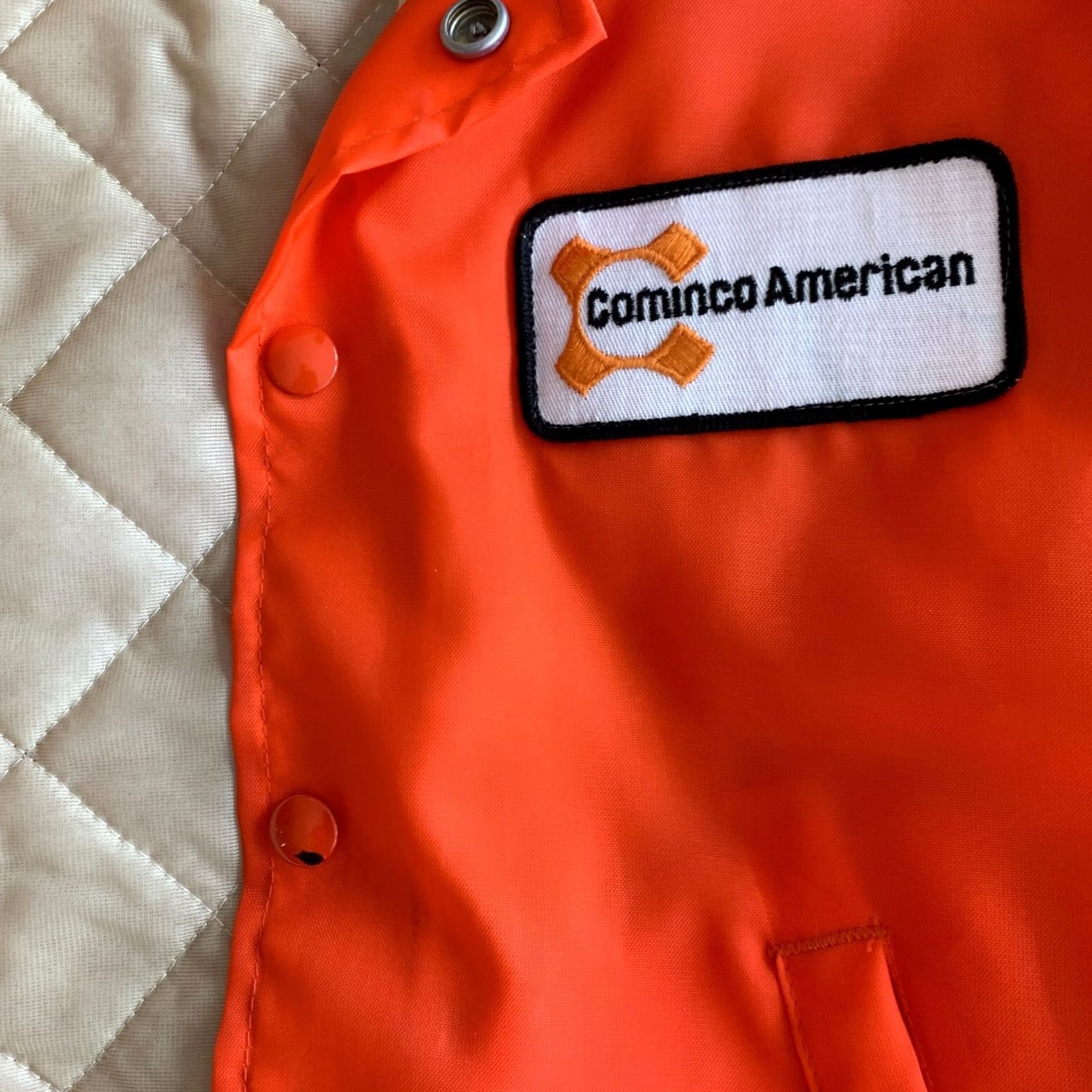 Vintage VINTAGE Weathercaster Jacket Mens Bomber Orange Medium Size US M / EU 48-50 / 2 - 5 Thumbnail