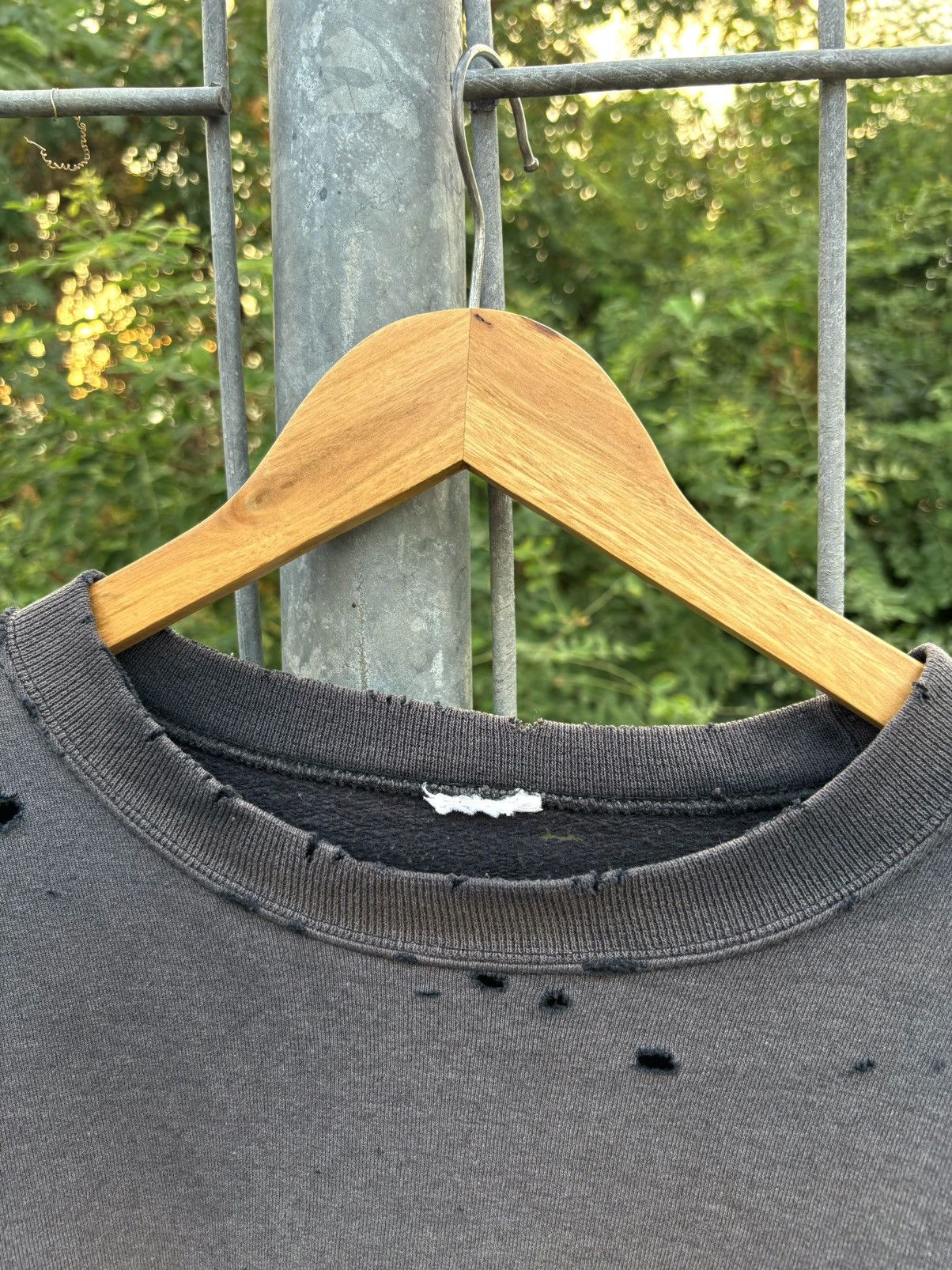 Vintage Thrashed Distressed Sweatshirt Faded Blacl ERD Grunge Size US L / EU 52-54 / 3 - 11 Thumbnail