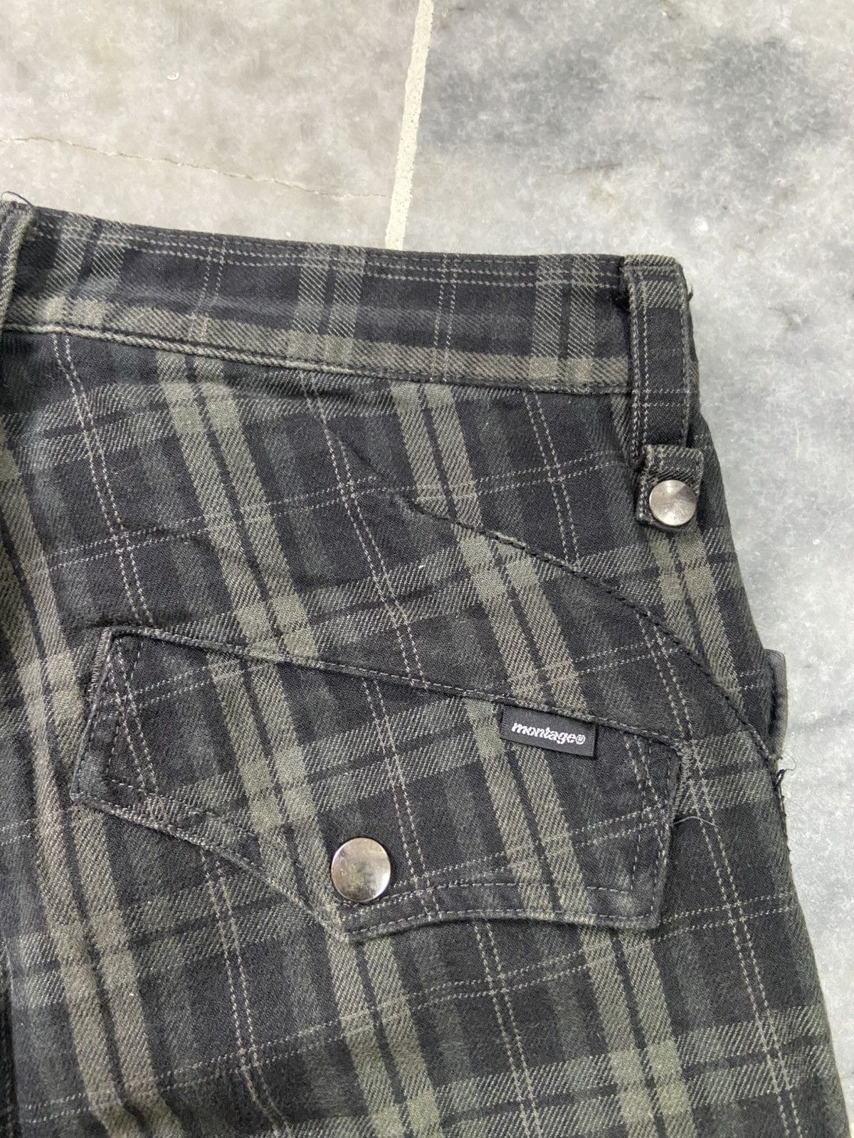 Japanese Brand Montage Abstract Checkered Pants Size US 32 / EU 48 - 4 Thumbnail