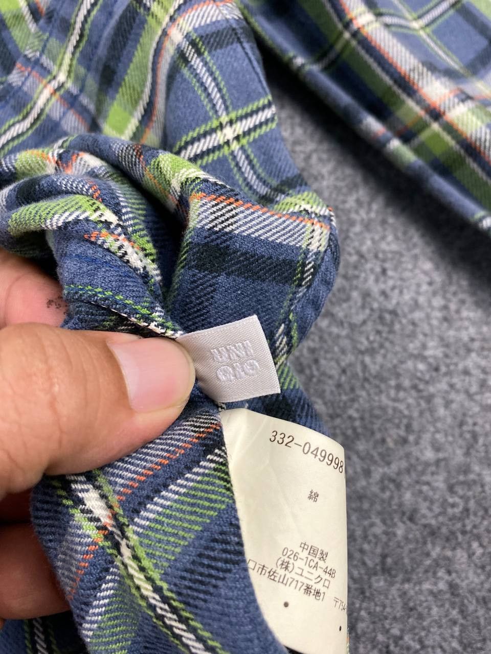 Japanese Brand vintage uniqlo shadow plaid western flannel shirt Size US M / EU 48-50 / 2 - 7 Thumbnail