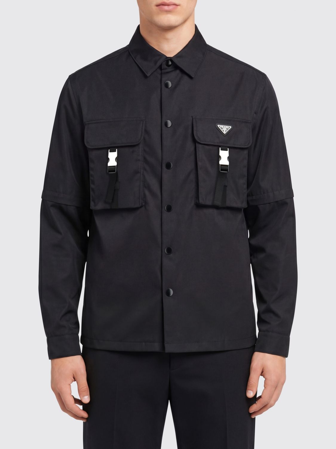Prada Prada Shirt Men Black Size US S / EU 44-46 / 1 - 1 Thumbnail