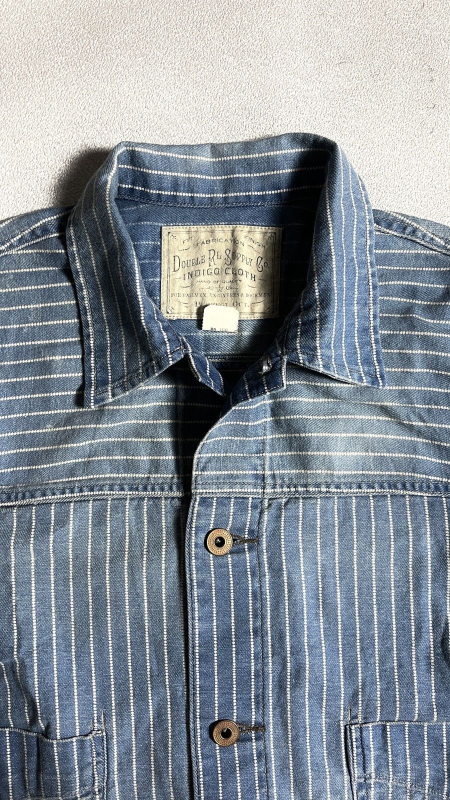 RRL Ralph Lauren RRL DOUBLE RL HUTCHINS ENGINEER DOT STIFFLE JACKET Size US XS / EU 42 / 0 - 11 Thumbnail